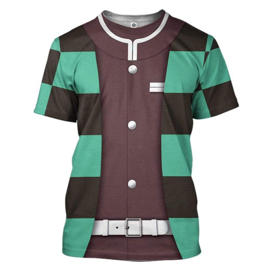 Demon Slayer Tanjiro T-Shirt 3D For Men & Women