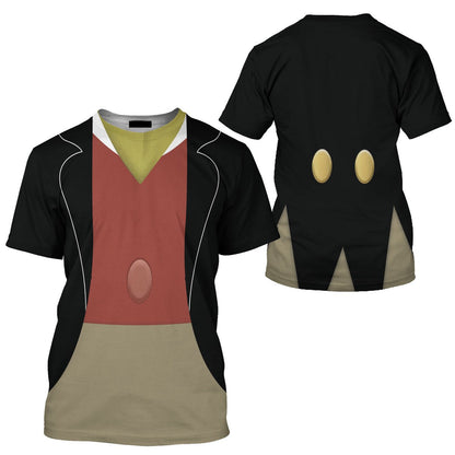 Disney T-Shirt Jiminy Pinocchio Costume T-Shirt Colorful Unisex Adults New Release - Trendy Gift For Men & Women