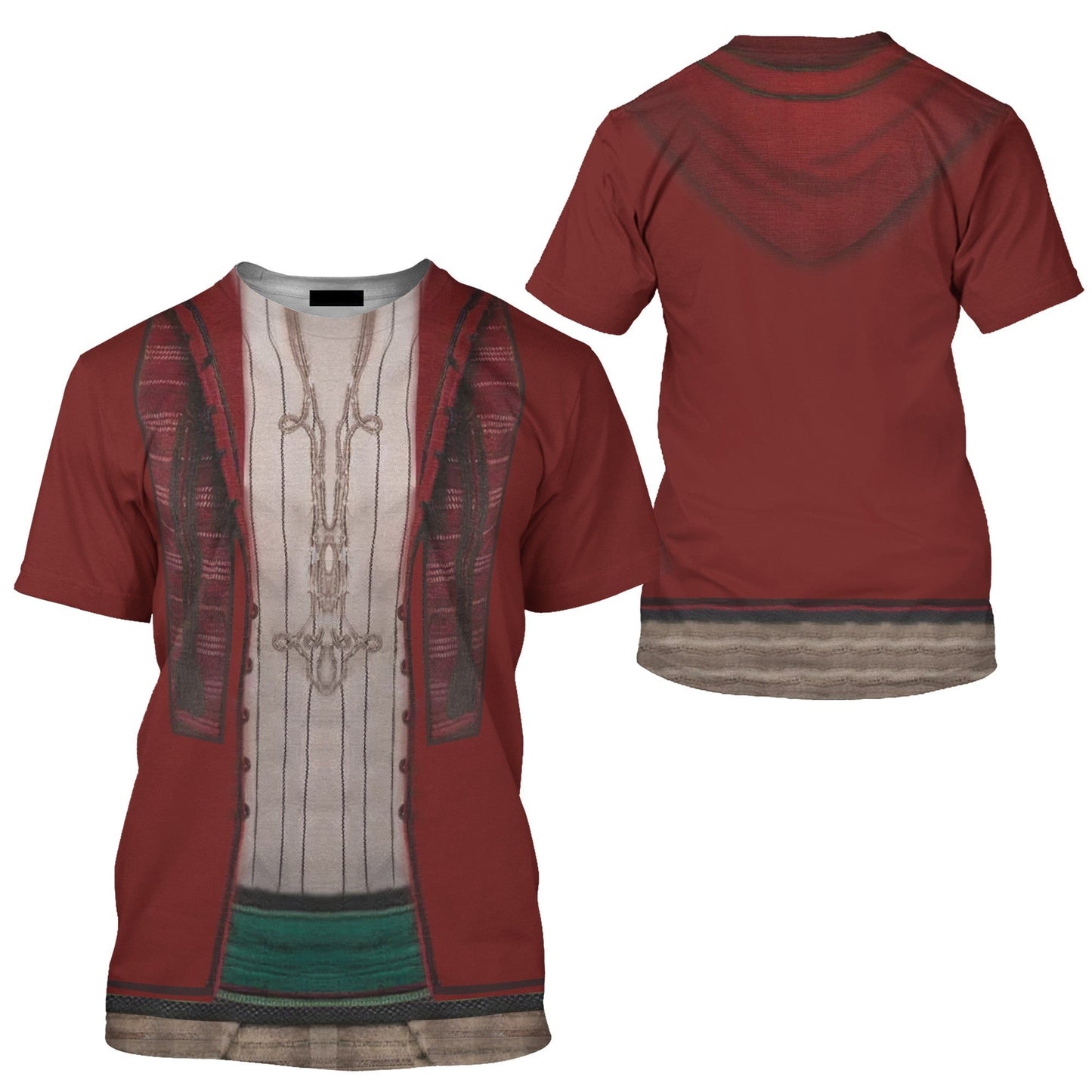 Disney T-Shirt Aladdin Live Action Costume T-Shirt Red Unisex Adults New Release - Trendy Gift For Men & Women