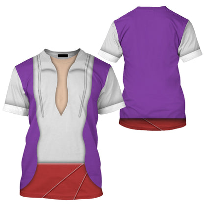 Disney T-Shirt Prince Ali Aladdin Costume T-Shirt Colorful Unisex Adults New Release - Trendy Gift For Men & Women