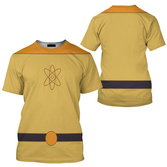 Disney T-Shirt Powerline A Goofy Movie Costume T-Shirt Yellow Unisex Adults New Release - Trendy Gift For Men & Women