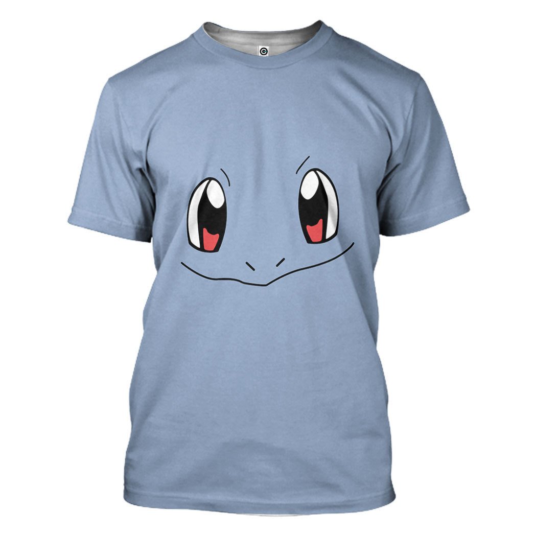 PoMo Squirtle Costume Cosplay T-Shirt 3D