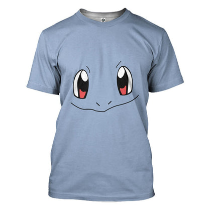 PoMo Squirtle Costume Cosplay T-Shirt 3D