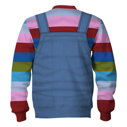 Chucky Costume Hoodie Child'S Play Character Chucky Costume T-Shirt Colorful Unisex Adults - Trendy Gift For Men & Women