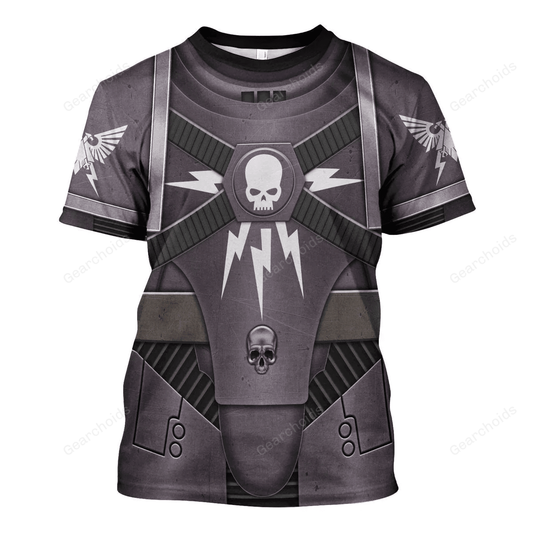 Pre-Heresy Black Templars In Mark IV Maximus Power Armor - Costume Cosplay T-shirt CSWRH190