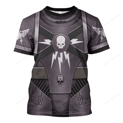 Pre-Heresy Black Templars In Mark IV Maximus Power Armor - Costume Cosplay T-shirt CSWRH190