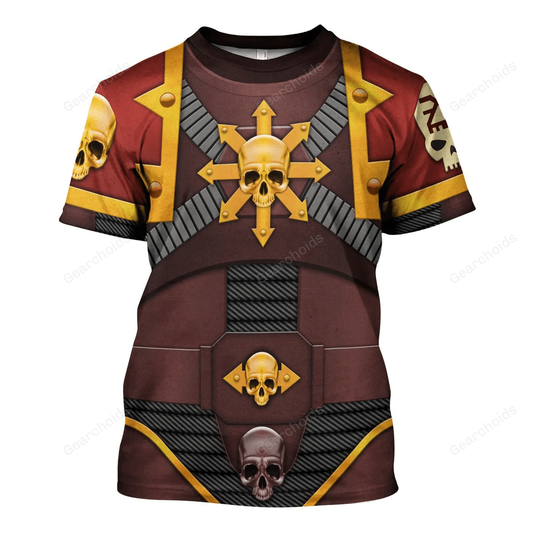 The Brazen Beasts Khorne Daemonkin Warband Colour Scheme - Costume Cosplay T-shirt CSWRH105