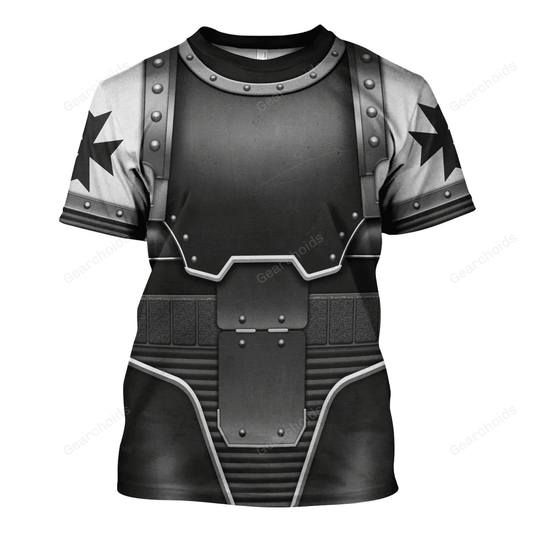 Black Templars In Mark III Power Armor - Costume Cosplay T-shirt CSWRH173