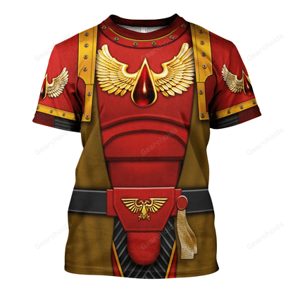 Warhammer Blood Angels Brown Robe - Costume Cosplay T-shirt CSWRH149