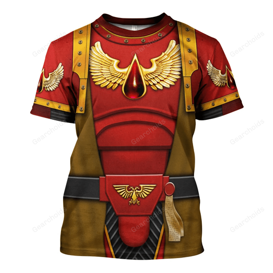 Warhammer Blood Angels Brown Robe - Costume Cosplay T-shirt CSWRH149