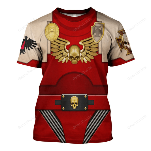 Warhammer Terminator Armor Blood Ravens - Costume Cosplay T-shirt CSWRH142