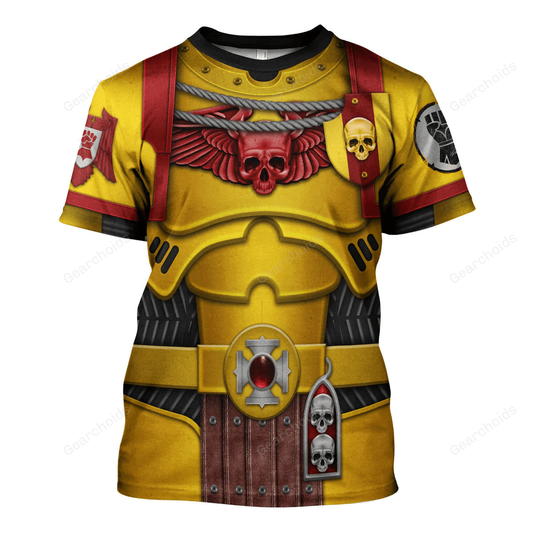 Warhammer Imperial Fists Captain - Costume Cosplay T-shirt CSWRH164