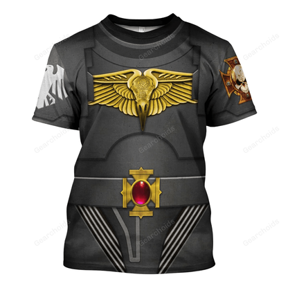 Raven Guard Indomitus Pattern Terminator Armor - Costume Cosplay T-shirt CSWRH127