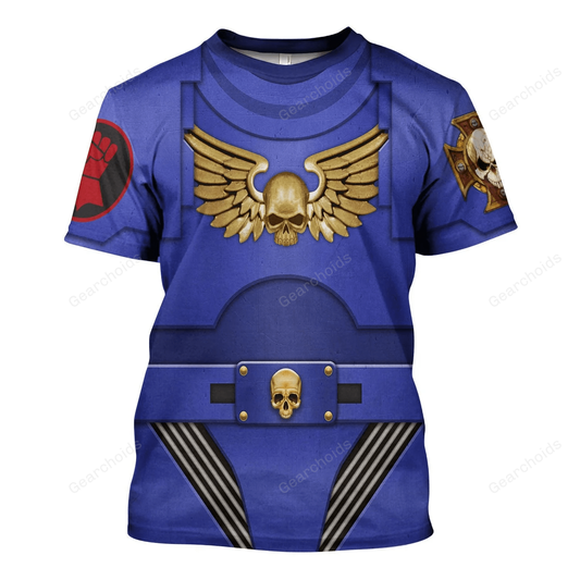 Warhammer Terminator Armor Crimson Fists - Costume Cosplay T-shirt CSWRH139