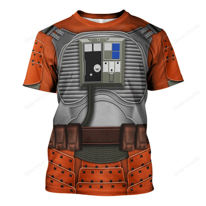 Stwa Rebel Pilot Samurai Costume T-Shirt For Men And Women CSSWR057