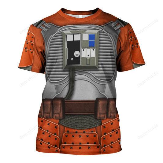 Stwa Rebel Pilot Samurai Costume T-Shirt For Men And Women CSSWR057