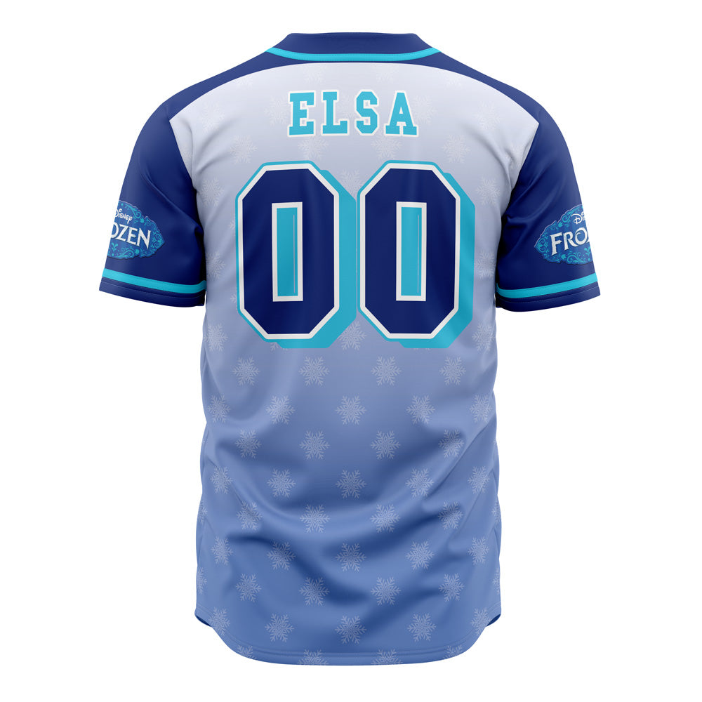 Disney Frozen Jersey Disney Frozen Elsa Snow Queen Blue Jersey Shirt Baseball Elsa Baseball