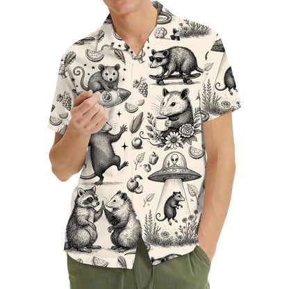 Funny Opossum Hawaiian Shirt