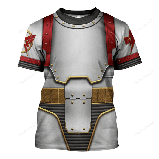 White Scars In Mark III Power Armor - Costume Cosplay T-shirt CSWRH012