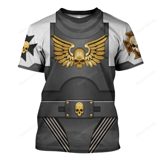 Warhammer Terminator Armor Black Templars - Costume Cosplay T-shirt CSWRH136