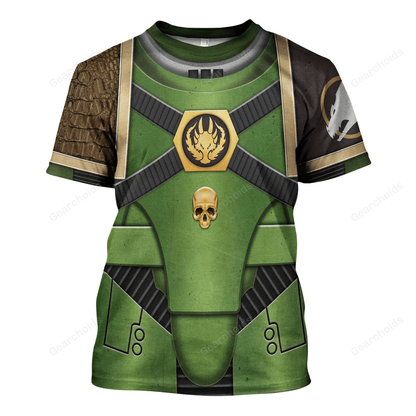 Pre-Heresy Salamanders In Mark IV Maximus Power Armor - Costume Cosplay T-shirt CSWRH023