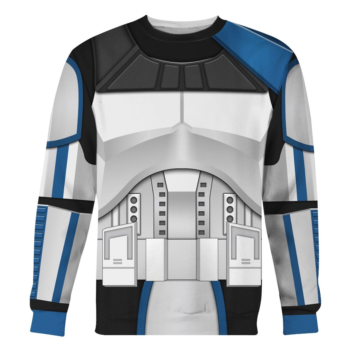 Starwars Hoodie Captain Rex Costume Starwars Cosplay T-Shirt White Blue Unisex Adults - Trendy Gift For Men & Women