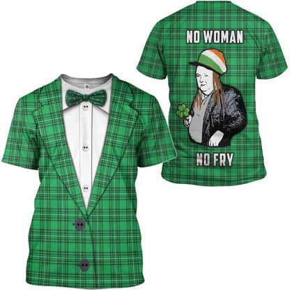 No Woman No Fry Losty T-Shirt 3D For Men & Women