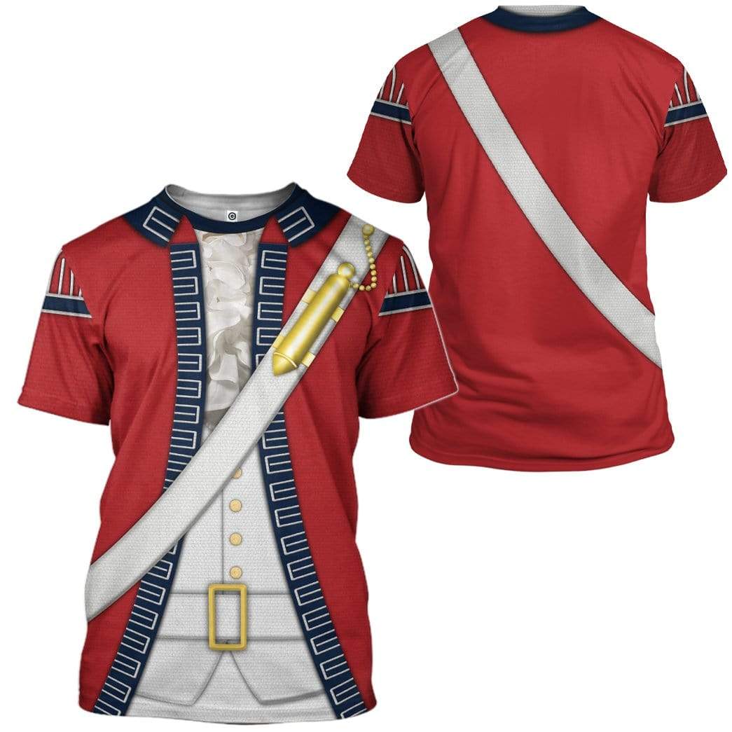 British Red Coat T-Shirt 3D For Men & Women