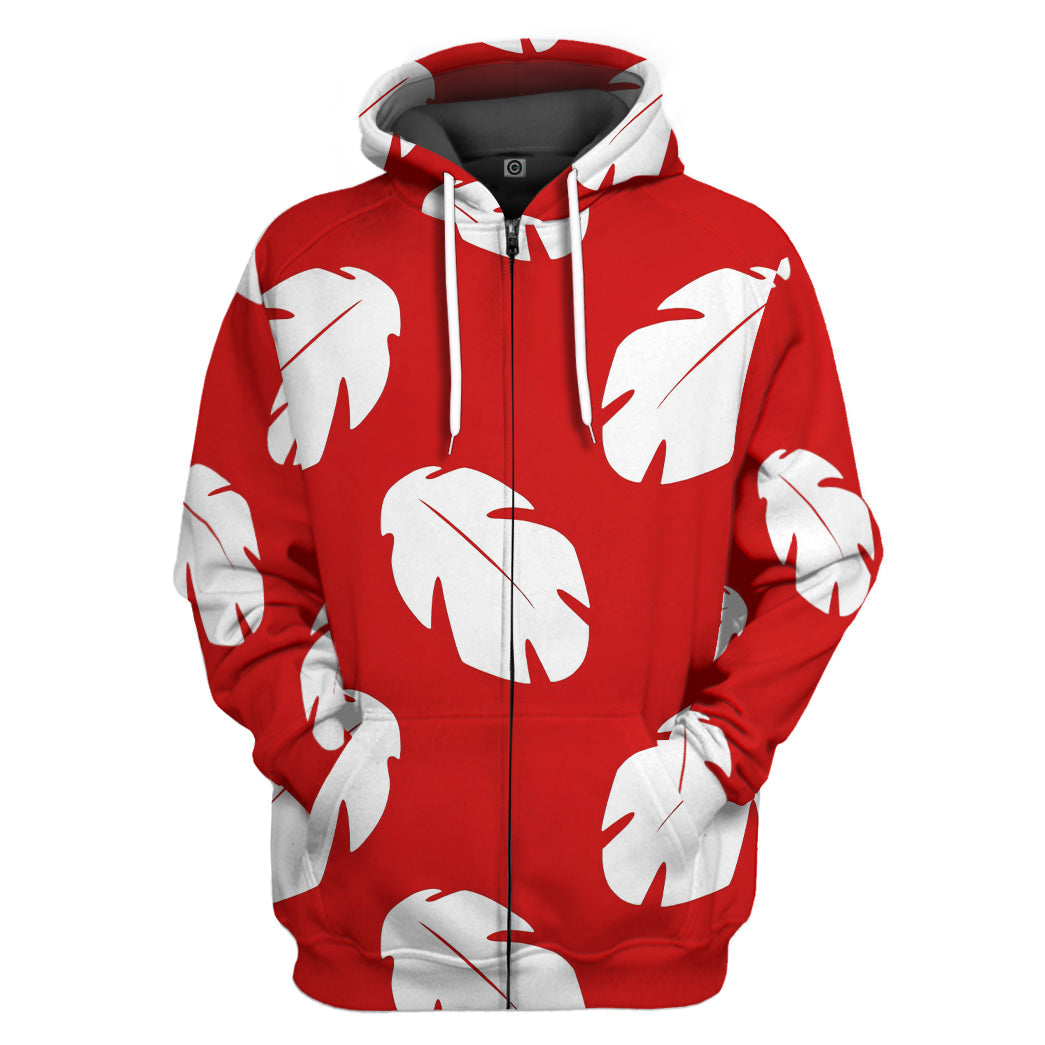  Lilo Hawaiian Floral Leaves Custom Tshirt Hoodie Apparel