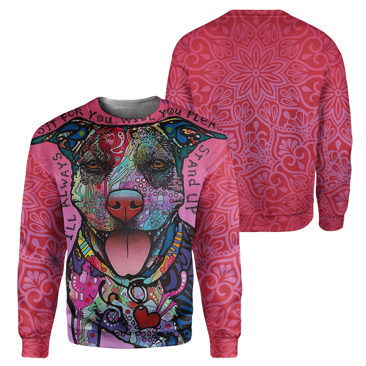 Pink Pitbull - All Over Printed Shirt