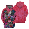 Pink Pitbull - All Over Printed Shirt