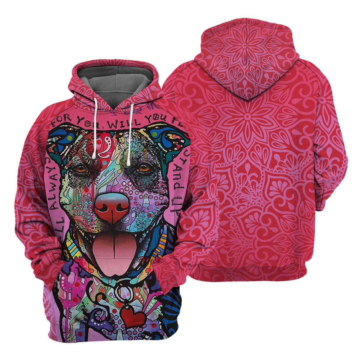 Pink Pitbull - All Over Printed Shirt