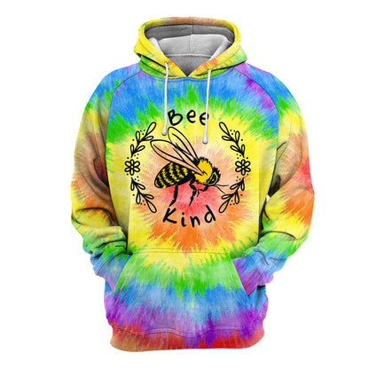 Bee Kind Tie-Dye - All Over Printed Shirt