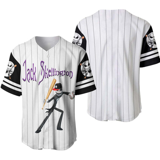 Tnbc Jersey Jack Skellington Hitter Player Graphic Black Jersey Shirt Tnbc Baseball