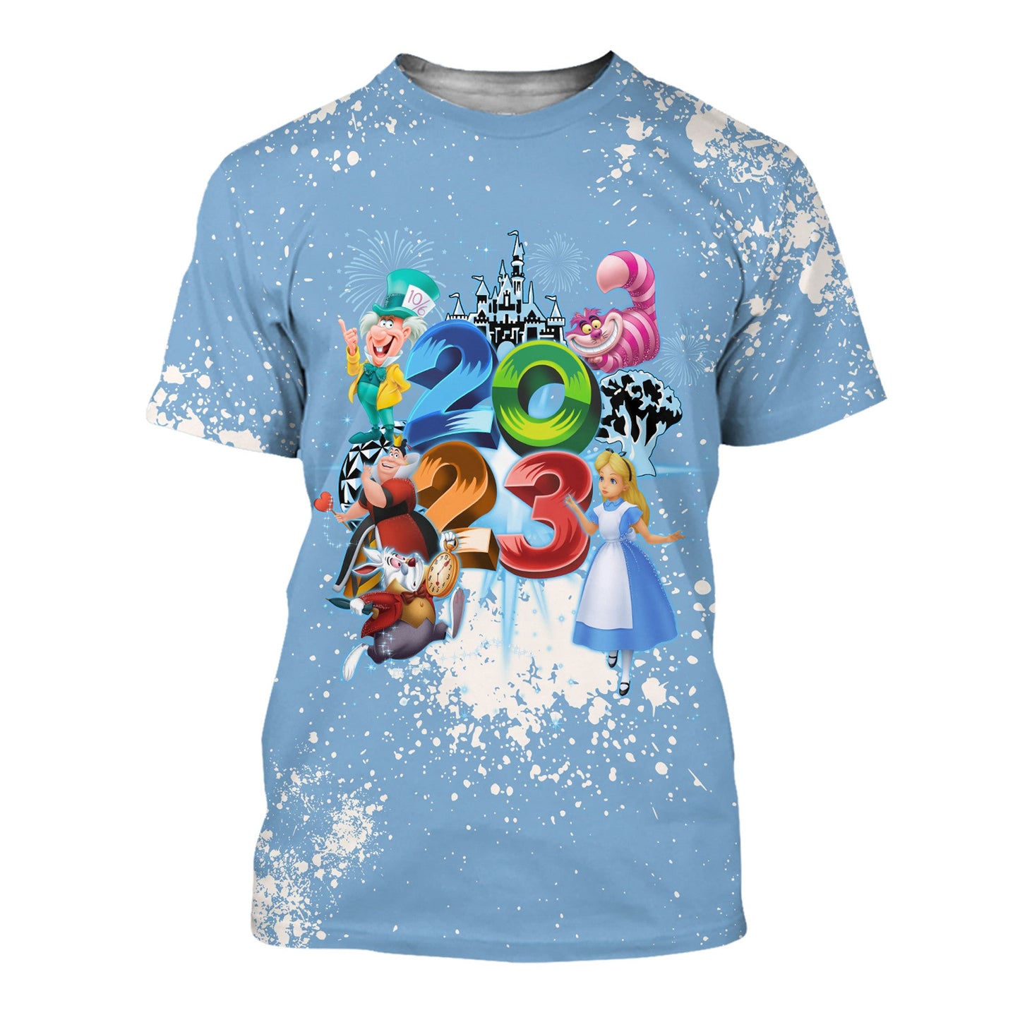 AIW T-shirt Alice Disney Castle T-shirt Blue Unisex