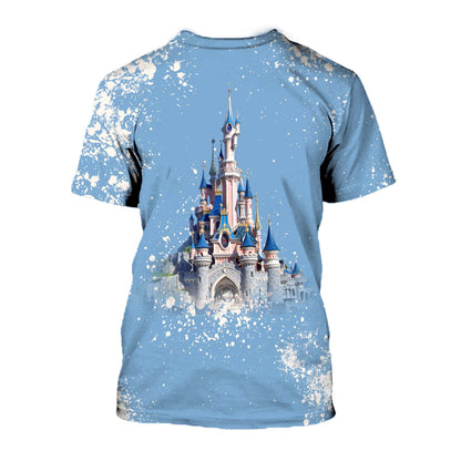 AIW T-shirt Alice Disney Castle T-shirt Blue Unisex