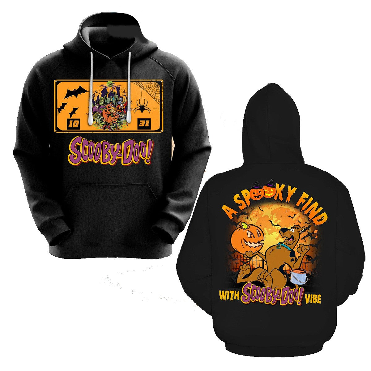 Scooby Doo Hoodie A Spooky Find With Scooby Doo Vibe Hoodie Black Unisex - Cozy Hoodie For Cold Weather