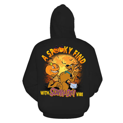 Scooby Doo Hoodie A Spooky Find With Scooby Doo Vibe Hoodie Black Unisex - Cozy Hoodie For Cold Weather