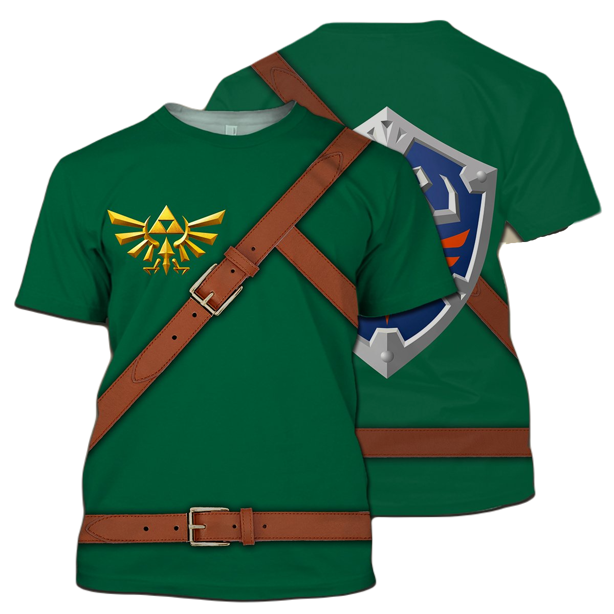 Legend Of Zelda Shirt Link Costume With Shield Hyrule's Symbol T-shirt Legend Of Zelda Hoodie