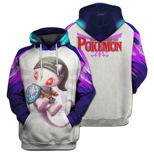 Legend Of Zelda Pokemon Shirt Pokemon Mew Link Crossover T-shirt Hoodie Adult Unisex