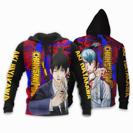 Chainsaw Man Hoodie Aki Hayakawa Devil Hunter Hoodie Colorful Unisex