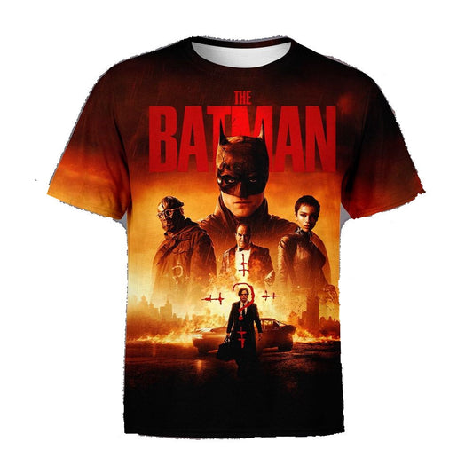 Batman T-Shirt Dc American Superhero The Batman T-Shirt Red Unisex - Trendy Gift For Men & Women