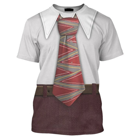 Inside Out T-Shirt Disney Anger Emotion Inside Out Costume T-Shirt White Brown Unisex - Trendy Gift For Men & Women