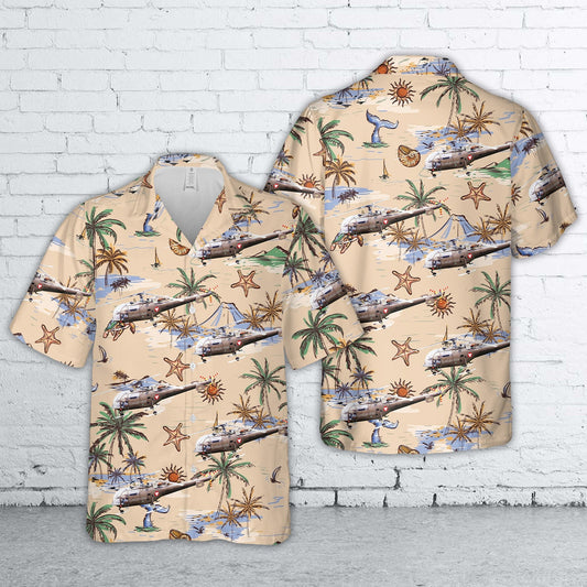 Austrian Army Aérospatiale SA.316B Alouette III 3E-KG LOXA Hawaiian Shirt