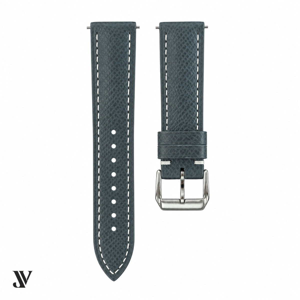 Dark Gray Epsom Classic Leather Watch Strap Custom Fit — original product photo