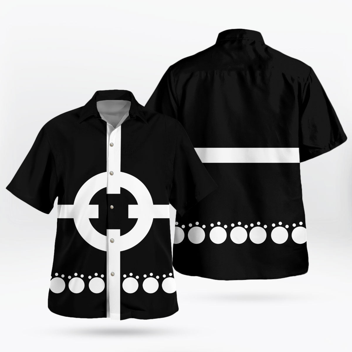 Bartholomew Kuma Inspired Target Pattern Hawaiian Shirt