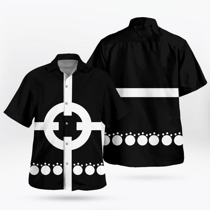 Bartholomew Kuma Inspired Target Pattern Hawaiian Shirt