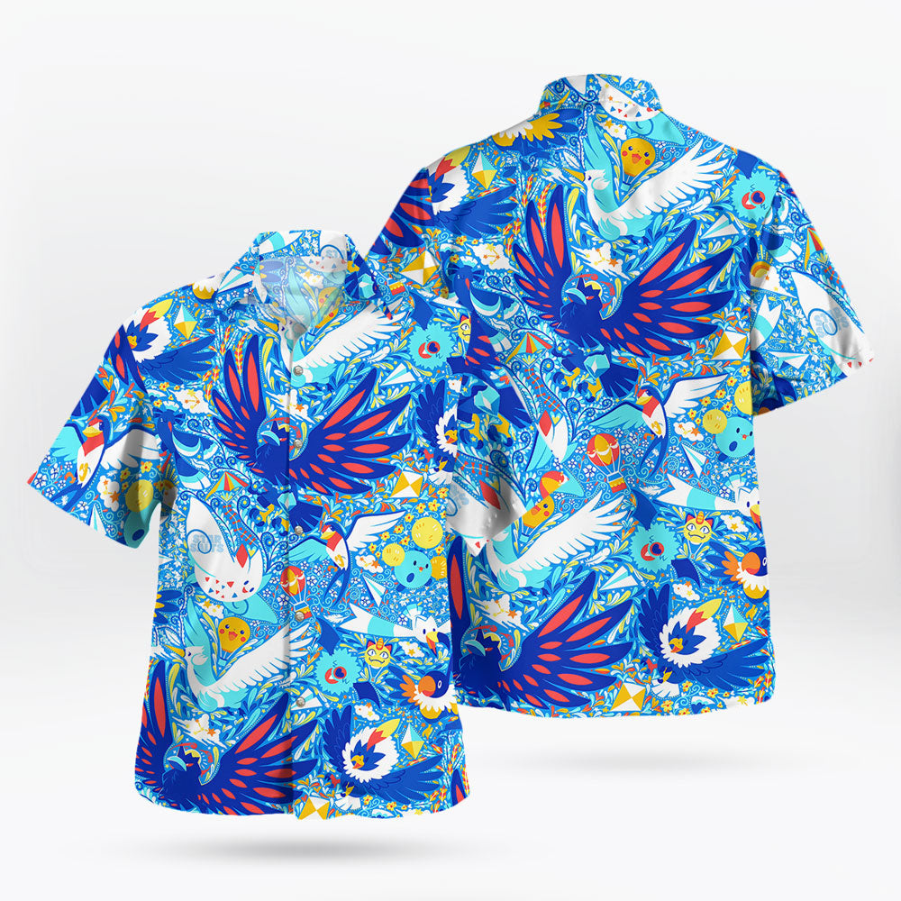 Bird Pokemon Hawaiian Shirt Tropical Breeze Edition