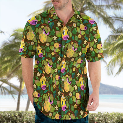 Brown Jungle Bellsprout Pokemon Hawaiian Shirt