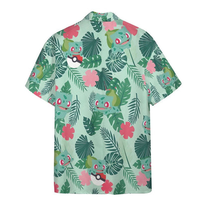Pokemon Bulbasaur Tropical Green Hawaii Shirt